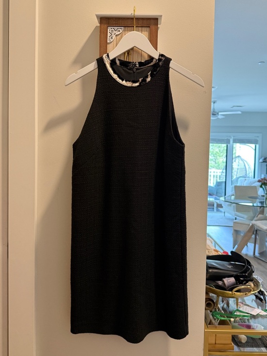 mapa Dresses & Skirts - Black Sleeveless Mini Dress with Metallic Trim